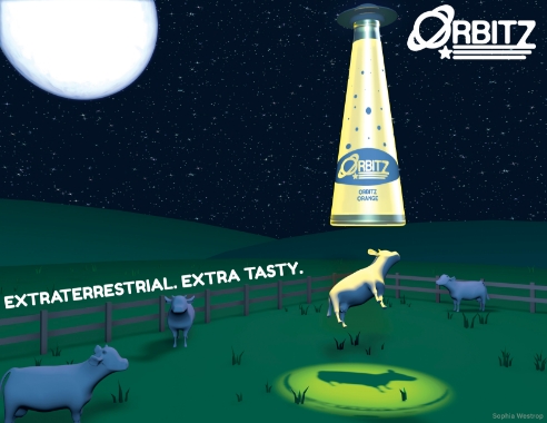 ufo cow abduction ad