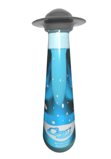 Rocketship Raspberry bottle